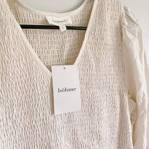 Midi length smock dress